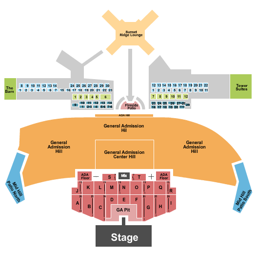 Thunder Ridge Nature Arena Hozier Seating Chart